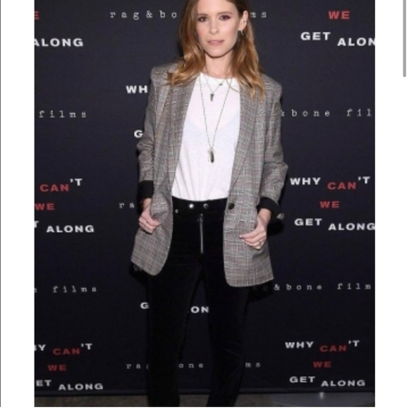 Rag & Bone Ridley Peak Lapel Plaid Blazer Jacket - Picture 4 of 12